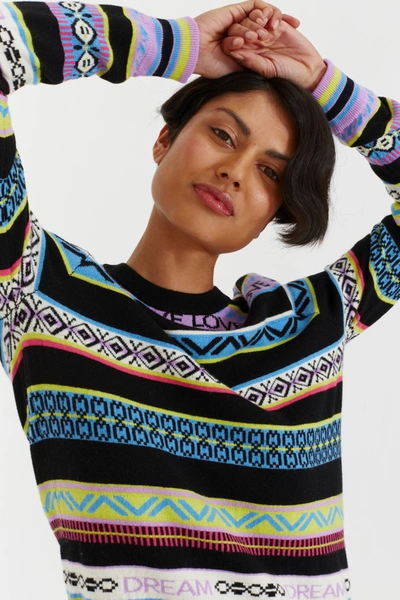Chinti & Parker Uk Multicoloured Wool-cashmere Fair Isle Sweater