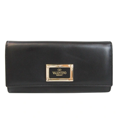 Valentino Garavani Leather Wallet () In Black