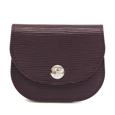 Pre-owned Louis Vuitton Porte-monnaie Leather Wallet () In Purple