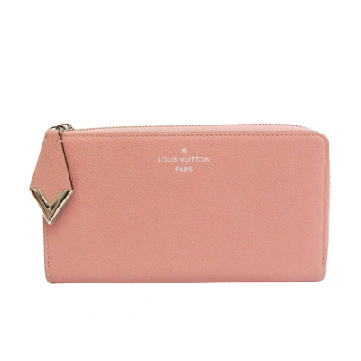 Pre-owned Louis Vuitton Comete Leather Wallet () In Pink