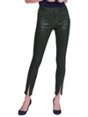L Agence Womens High Rise Split Ankle Skinny Jeans In Army Coated