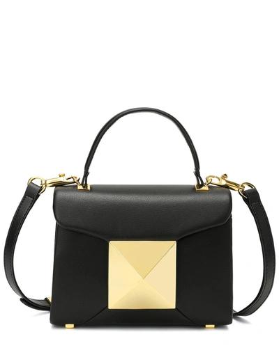 Tiffany & Fred Paris Leather Top Handle Crossbody In Black