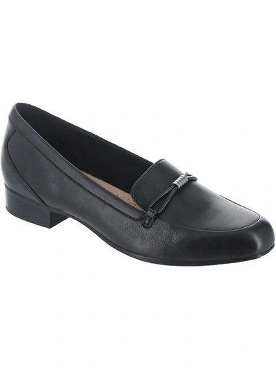 Clarks Juliet Shine Womens Slip On Casual Loafers In Black