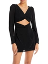 Loveshackfancy Nanita Womens Cut-out Short Mini Dress In Black
