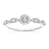 Vir Jewels 1/3 Cttw Wedding Engagement Ring For Women, Round Lab Grown Diamond Ring In 14k White Gold, Prong Se In White