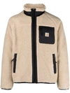 Carhartt Prentis Liner Faux-shearling Jacket In Beige