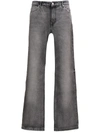 Courrèges Relaxed Denim Pants In Grey