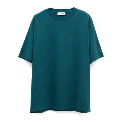 Lanvin T-shirt In Green Cotton In 275