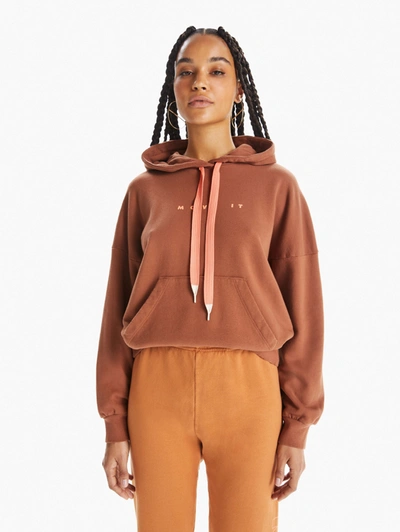Mother The Whip It Hoodie Mocha Bisque In Brown
