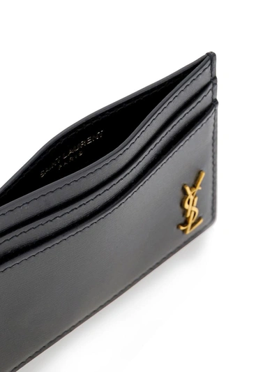 Saint Laurent Card Holder In Nero