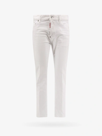 Dsquared2 White Stretch Denim Slim-fit Jeans