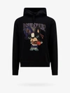 Dsquared2 Ciro Logo Printed Cotton Hoodie In Black