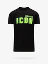 Dsquared2 Icon Blur-print Cotton T-shirt In Black