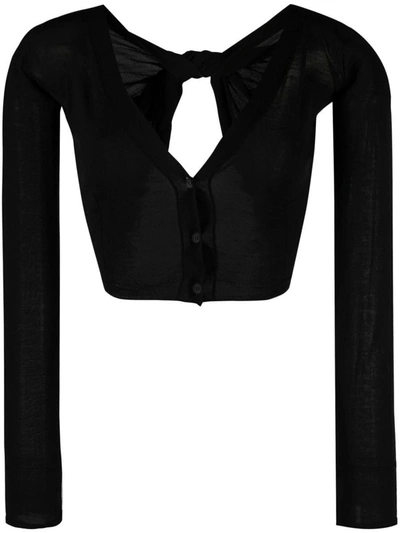 Jacquemus Belted Mini Skirt In Black