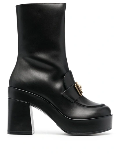 Versace Boots In Black