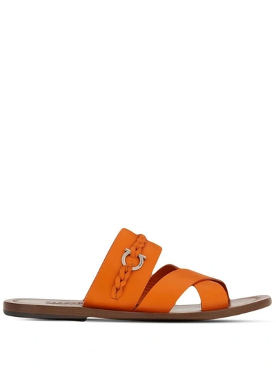 Ferragamo Sandal In 橘色