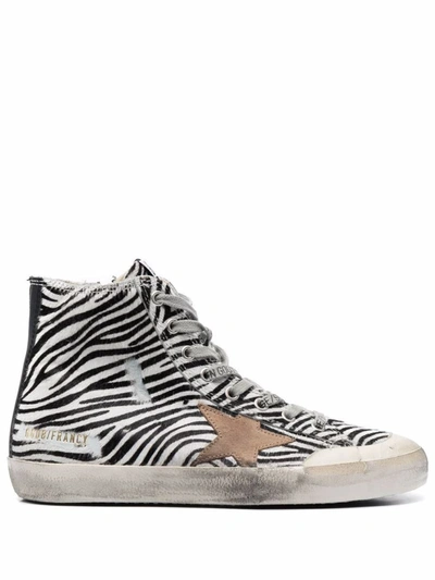 Golden Goose Trainers In White/black/tobacco