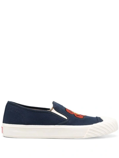 Kenzo School Slip-on Trainers In Blue