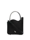 Le Silla Micro Ivy Crystal-embellished Tote Bag In Black