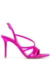 Le Silla 100mm Stiletto Heel Open Toe Sandals In Bougainvillea