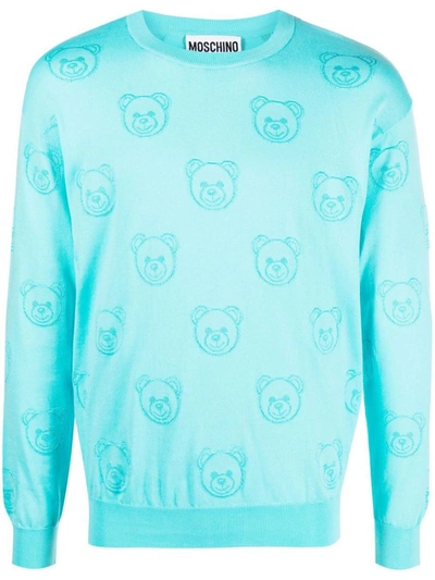 Moschino Sweaters In Blue