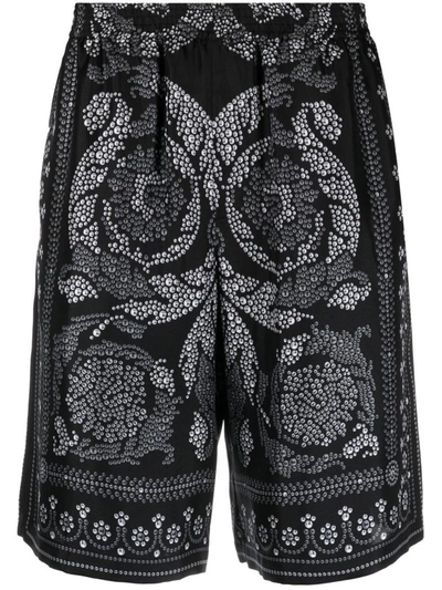 Versace Shorts In Black