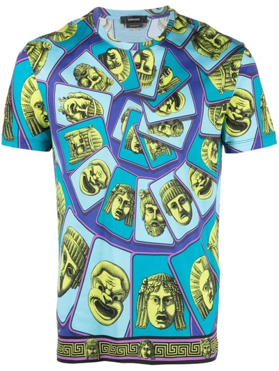 Versace T-shirts And Polos In Acid Green