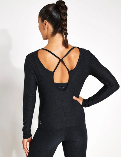 Beyond Yoga Featherweight In The Loop Pullover In Black
