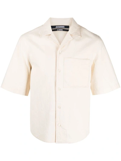 Jacquemus La Chemise Cordao In Cream