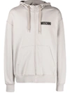 Moschino Men's Grey Cotton Sweater With Signature Teddy Bear Motif And Embossed Logo In Grey