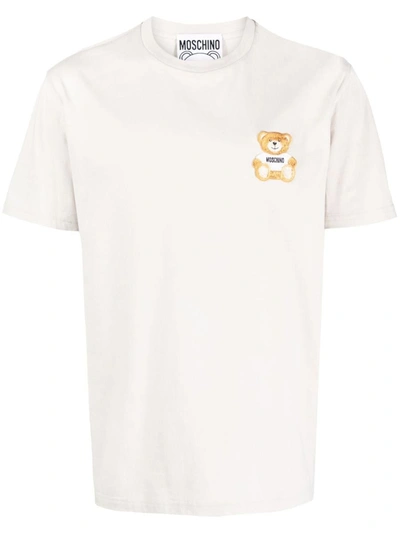 Moschino T-shirts And Polos Grey In White