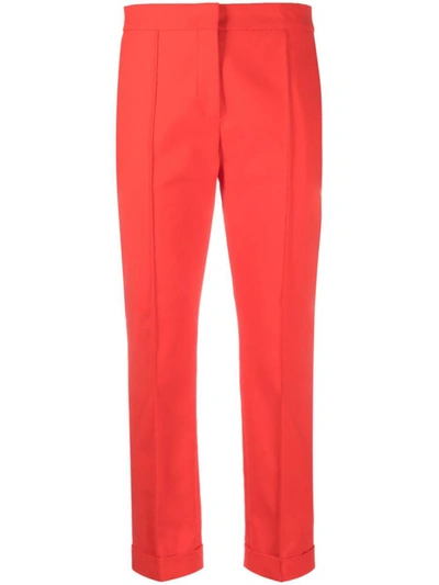 Moschino Trousers In Red