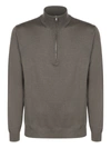 Zanone Wool Pullover In Green