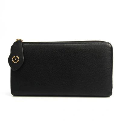 Pre-owned Louis Vuitton Comete Leather Wallet () In Black