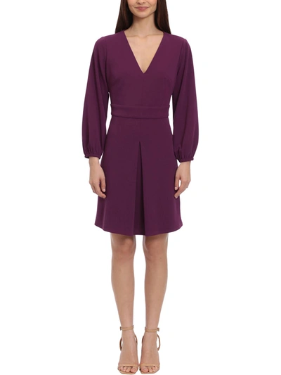 Maggy London Womens Mini Sheath Cocktail And Party Dress In Purple