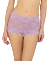 Natori Heavenly Lace Boyshorts In Purple