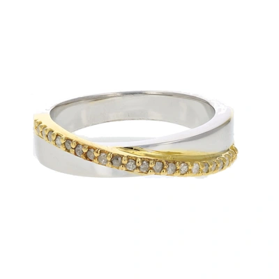 Vir Jewels 1/10 Ct Diamond Wedding Band Sterling Silver