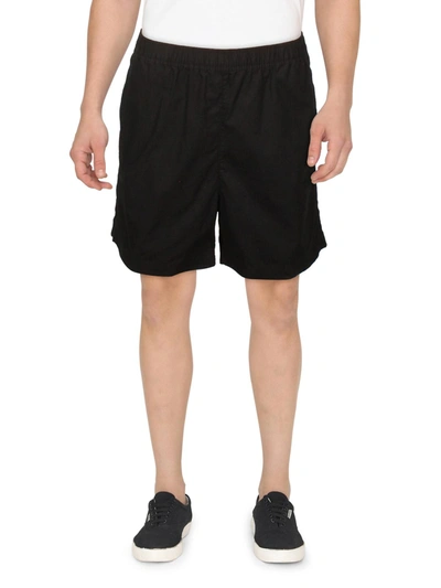 Calvin Klein Mens Poplin Pull On Casual Shorts In Black