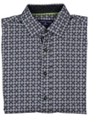 SOCIETY OF THREADS MENS HOUNDSTOOTH WRINKLE FREE BUTTON-DOWN SHIRT