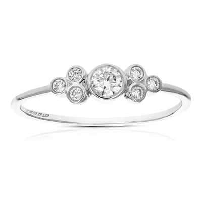 Vir Jewels 1/5 Cttw Diamond Engagement Ring For Women, Round Lab Grown Diamond Engagement Ring In .925 Sterling In Silver