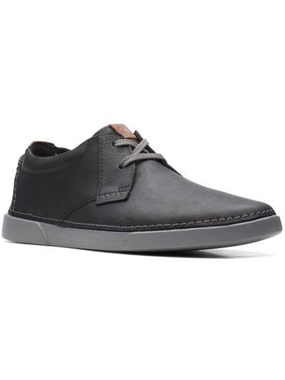 Clarks Gereld Low Mens Leather Lace-up Chukka Boots In Black