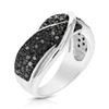 Vir Jewels 3/4 Cttw Black Diamond Ring .925 Sterling Silver With Rhodium Plating In Silver