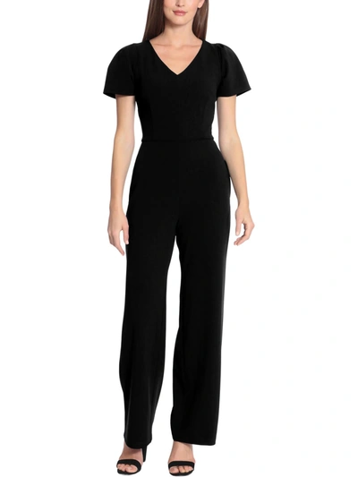 Maggy London Womens Crepe Formal Jumpsuit In Black