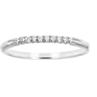 Vir Jewels 1/10 Ct White Diamond Ring Sterling Silver