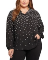 Nydj Becky Percy Dot Button-up Shirt In Multi