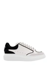 Alexander Mcqueen White Black Oversized Leather Sneakers