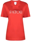 Patou Logo-print Organic Cotton T-shirt In Red