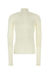 AMI ALEXANDRE MATTIUSSI AMI MAN IVORY VISCOSE BLEND T-SHIRT