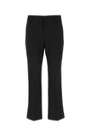Ami Alexandre Mattiussi Felted Wool Flared Trousers In Black
