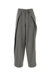 Ami Alexandre Mattiussi Trousers With Panels Mineral Grey In Gray